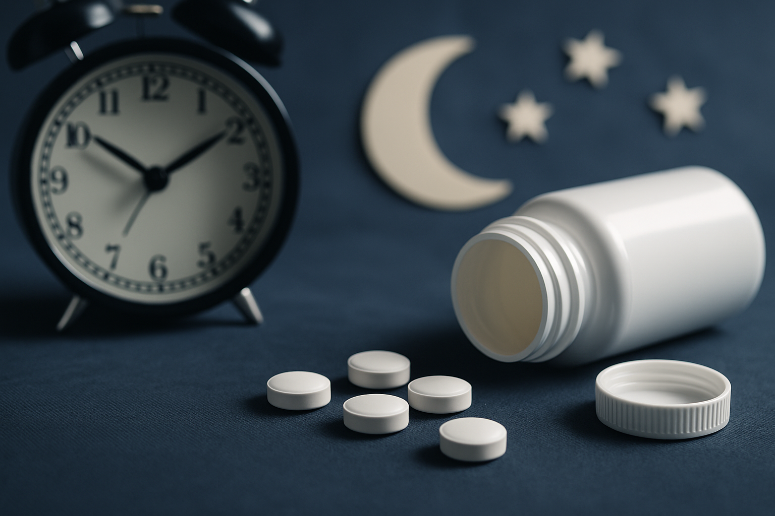 Melatonin Kapseln und Tabletten als natürliches Schlafhormon zur Regulierung des Schlaf-Wach-Rhythmus
